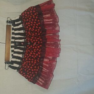 Sweet Love Red and black skirt small